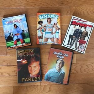 Lot of 5 DVDs previously viewed.